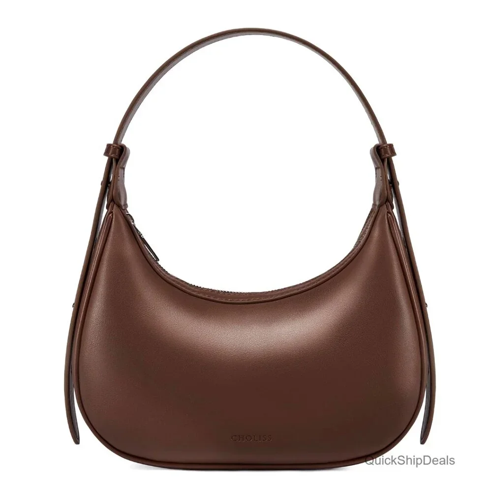 RFID Vegan Leather Shoulder Bag Hobo Clutch Top Handle Travel Purse